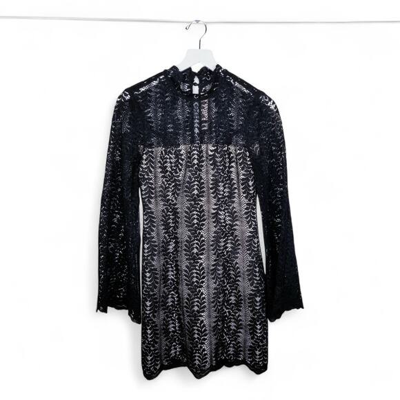 Keepsake the Label Uptown Black Lace Long Sleeve Dress - Size XS - Picture 4 of 11